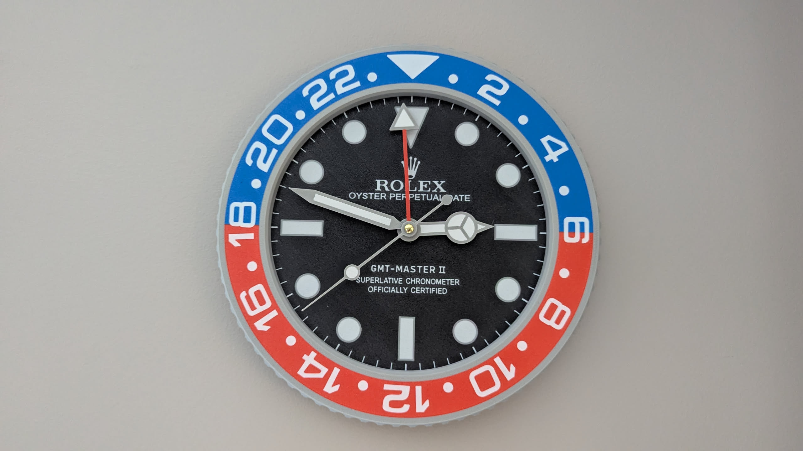 3D Printing a Rolex GMT-Master II Wall Clock